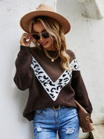 Leopard Round Neck Sweater