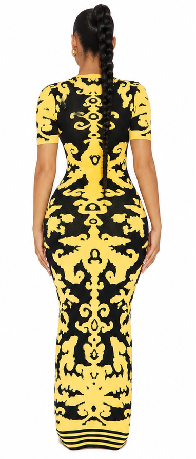 Normani Bandage Knit Maxi Dress