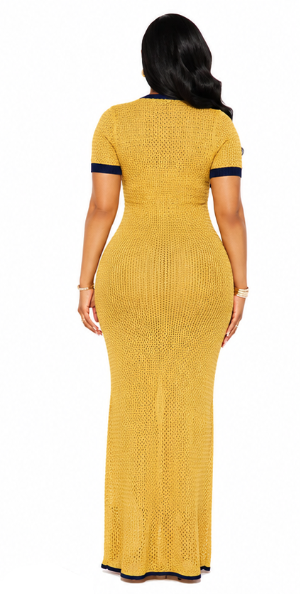 Havana Knit Yellow dress