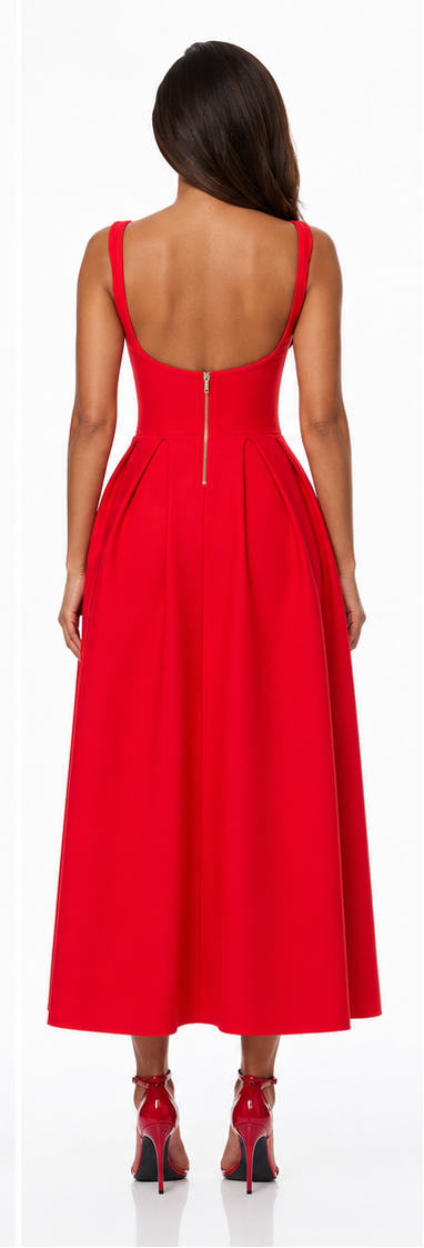 Zari Red Bandage Dress