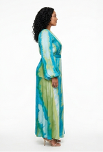 Havana Satin Maxi Dress