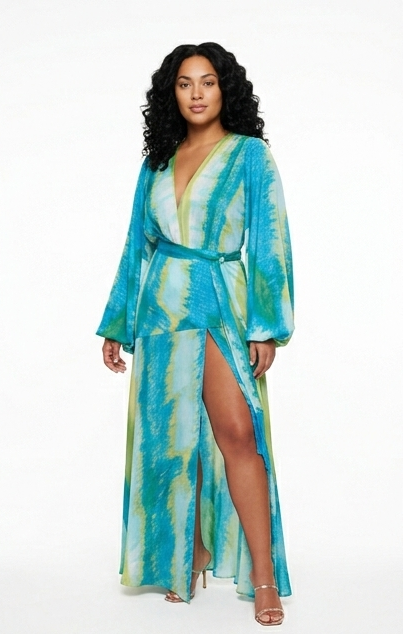 Havana Satin Maxi Dress