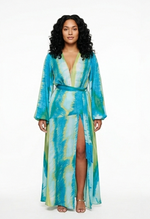Havana Satin Maxi Dress