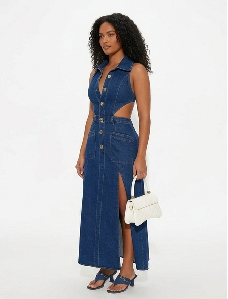 Weekender Denim Maxi Dress