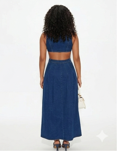 Weekender Denim Maxi Dress
